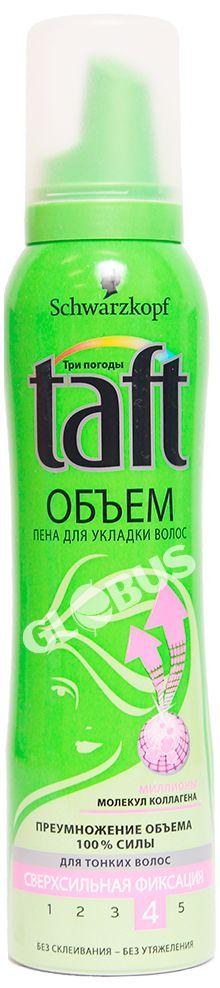 Пена д/укладки волос Sch Taft сверх сильный зел 150мл