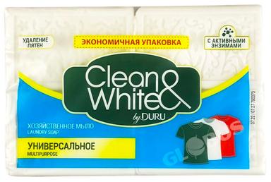 Мыло хоз Clean&White универсальное 4*120г