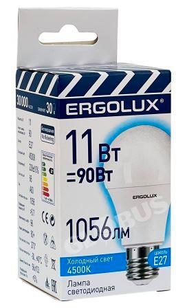 Лампочка св/диод Ergolux 11W E27 4500К 14459 ЭСТ РФ