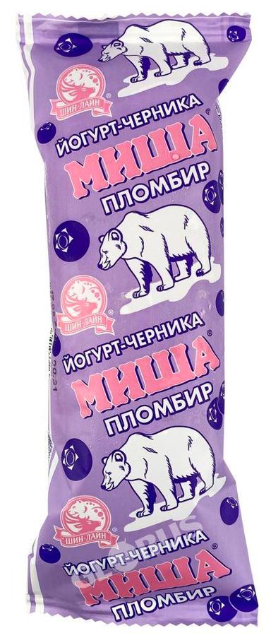 Мороженое Шин Лайн Миша йогурт черника 80г
