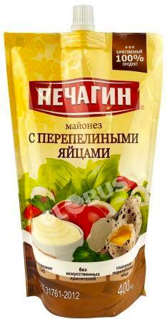 Майонез Печагин с перепел яйцами 50% 400мл д/п
