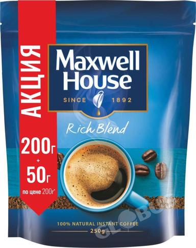 Кофе Maxwell House раств 250г д/п