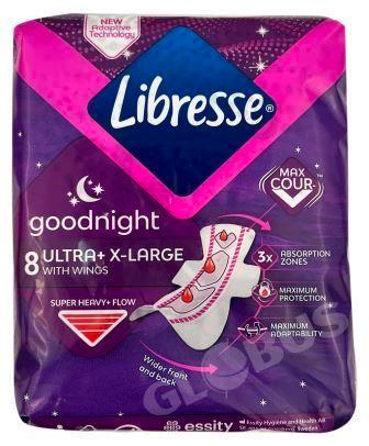 Прокладки гиг Libresse Goodnight Ultra Х-Large 8шт