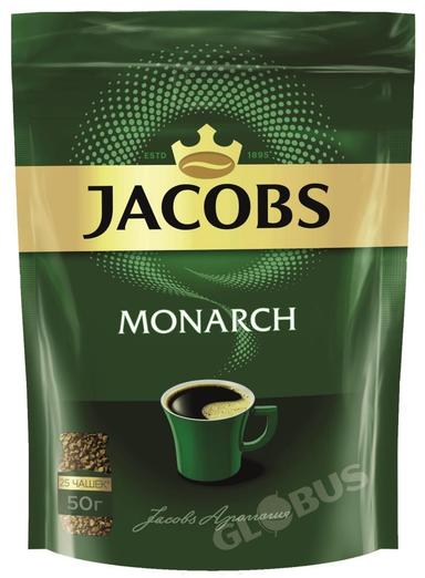 Кофе Jacobs Monarch раств. сублим 50г д/п