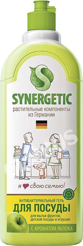 Средство д/мытья посуды Synergetic яблоко 1л