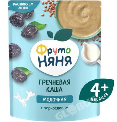 Каша дет. Фруто Няня гречн. мол/чернослив с 4мес 200г д/п