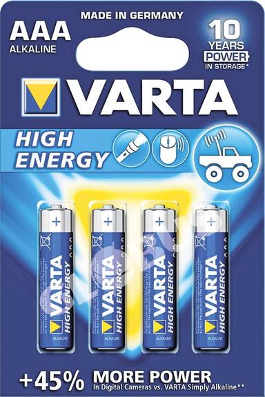 Батарейки Varta High Energy AAA 4шт