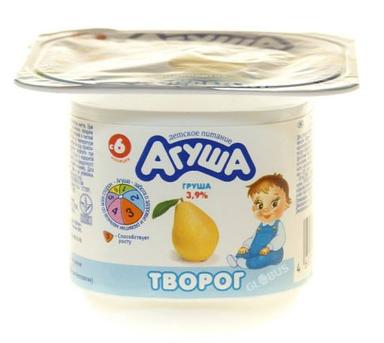 Творог детск Агуша груша 3,9% 100г