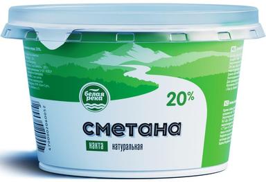 Сметана Белая Река 20% 180г