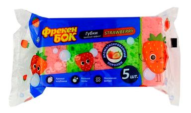 Губки д/посуды Фрекен бок Strawberry крупнопорист 5шт