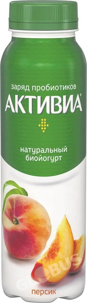 Йогурт питьевой Активиа персик 270г