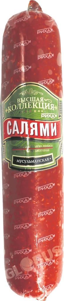 Колбаса Риха Салями Мусульманская п/копч вес в/у