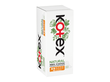 Прокладки ежедн Kotex Natural Нормал 40шт