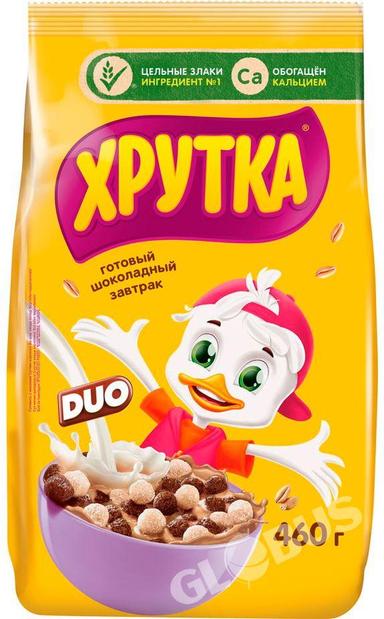 Шарики кукуруз Хрутка Duo шок 460г м/уп