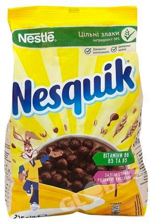 Шарики кукуруз Nesquik шок 225г м/уп