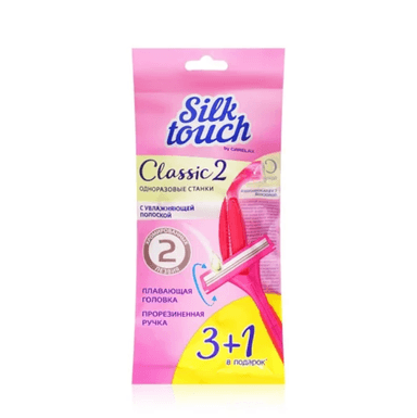 Станок д/бритья Carelax Silk Touch увлаж полоска 4шт