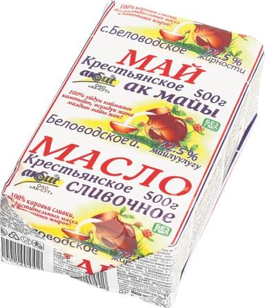 Масло сливочное Ak sut Крестьянское 72,5% 500г