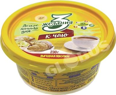Спред 3 желания Масло к чаю 60% 230гр