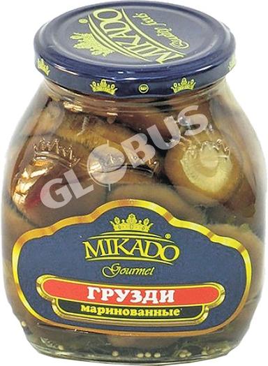 Грибы Mikado грузди марин 580мл ст/б