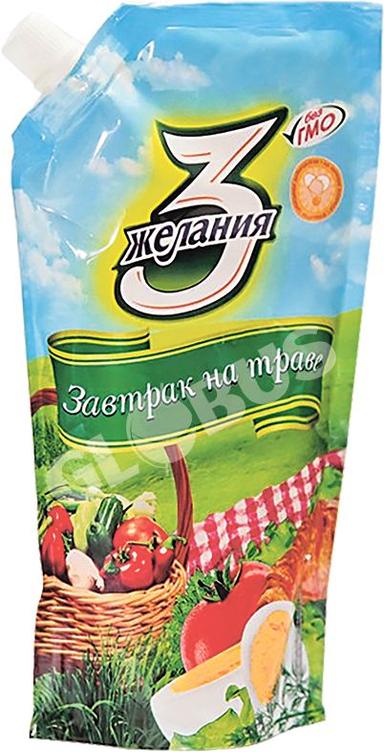 Майонез 3 желания Завтрак на траве 25% 380г