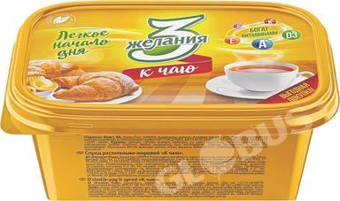 Спред 3 Желания к чаю 60% 380г ЗМЖ