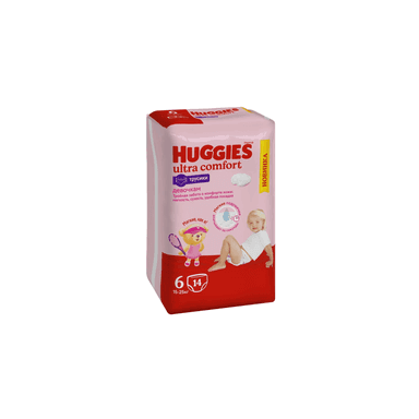 Huggies 6 д/дев балдар жалаяктары 14шт