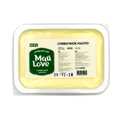 Масло сливочное Май Love premium 82,5% 400г ЗМЖ
