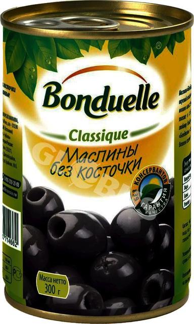 Маслины Bonduelle черн конс. б/к 314мл ж/б