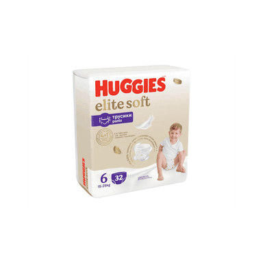 Трусики детск Huggies Elite Soft XXL 6 32шт