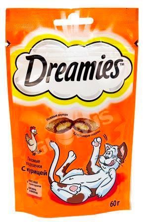 Лакомство д/кошек Dreamies курица 60г