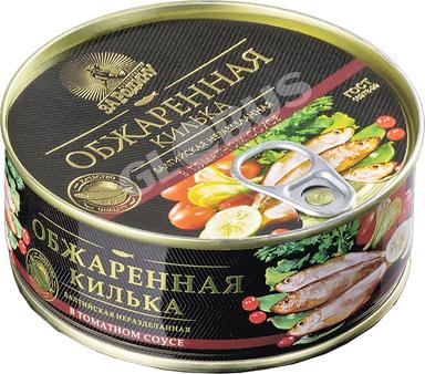 Килька балтийск. За Родину обжарен в томат.соусе /ключ/240г