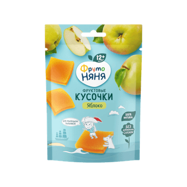 Десерт дет. Фруто Няня фрукт. кусочки яблоко 53г