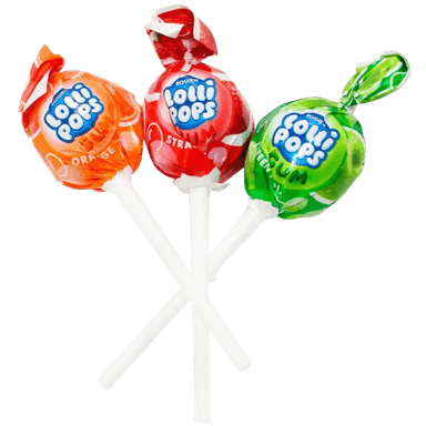 Карамель Roshen LolliPops Gum фруктовый микс вес