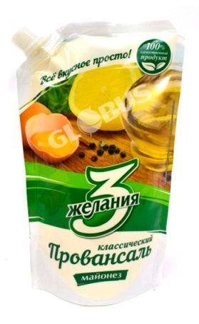 Майонез 3 желания Провансаль классический 50,5% 700г д/п