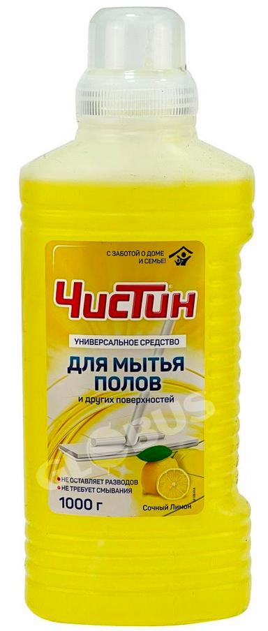 Средство д/мытья полов Чистин сочный лимон 1л