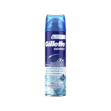 Гель P&G Gillette д/бритья Sensitive Cool ментол 200мл