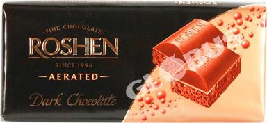 Шоколад Roshen пористый экстрачерный 80г