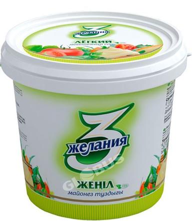 Майонез 3 Желания легкий 15% 800г