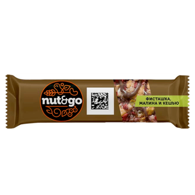 Козинак NUT&GO фисташка/кешью/малина 28г KDV