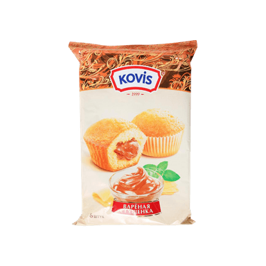 Мини-маффины Kovis вареная сгущенка 200г