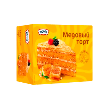 Торт Kovis бисквитный Медовый трехслойный 240г