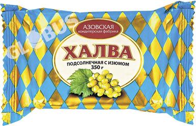 Халва Азовская подсолнечная с изюмом 350г