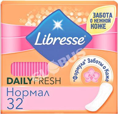 Прокладки ежедн Libresse Regular dailies fresh 32шт