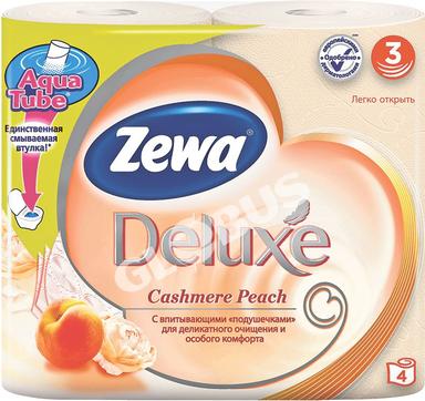 Бумага туал Zewa Deluxe Cashmere Peach 3сл 4рул