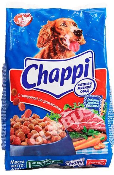 Корм д/собак Chappi мясн обед говяд 600г