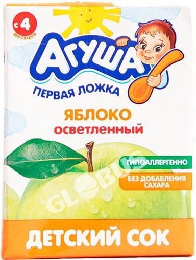 Сок дет. Агуша ябл.осветл. с 3мес 200мл