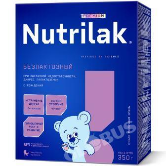 Смесь дет. Nutrilak Безлактозный с рож. 350г
