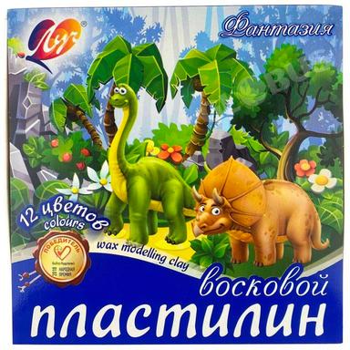 Пластилин Фантазия 12 түс 180г