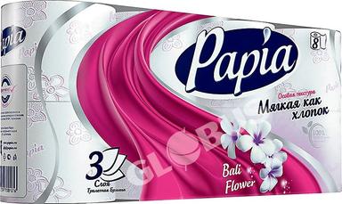 Бумага туал Papia цвета Бали 3cл 8рул