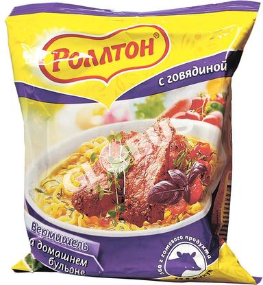 Вермишель б/п Роллтон говяд 60г